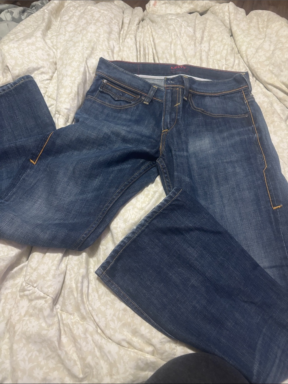 Levi's Men's Dark Blue Bootcut Jeans